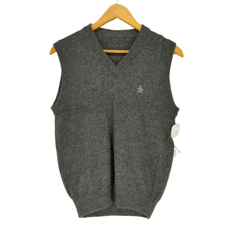 マンシングウェア Munsingwear ワンポイント刺繍 ウール Vネック ニットベスト レディース R7
