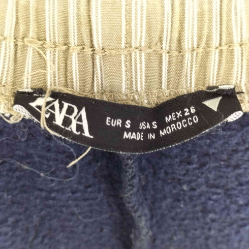 ザラ ZARA ストライプ切替 スウェットパンツ レディース S