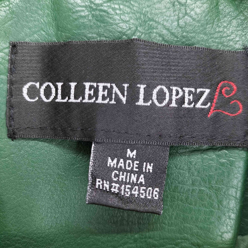 COLLEEN LOPEZ フェイクレザー ダブルライダースジャケット メンズ M