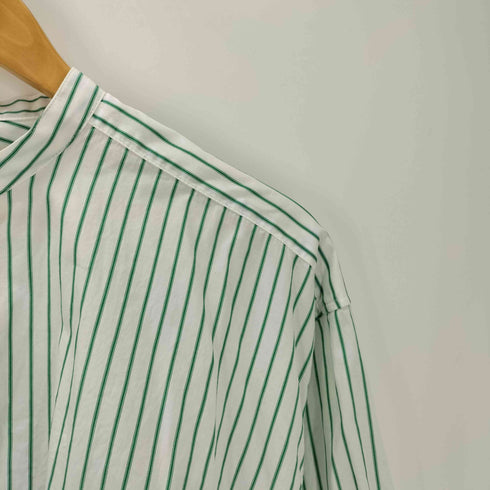 マカフィー MACPHEE 24SS ストライプ シャーティング バックリボン シャツ レディース JPN:36
