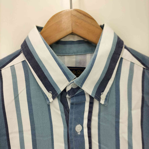 パンハンドルスリム Panhandle Slim 80-90S USA製 ビッグストライプ ボタンダウンシャツ メンズ 16-1/2×36