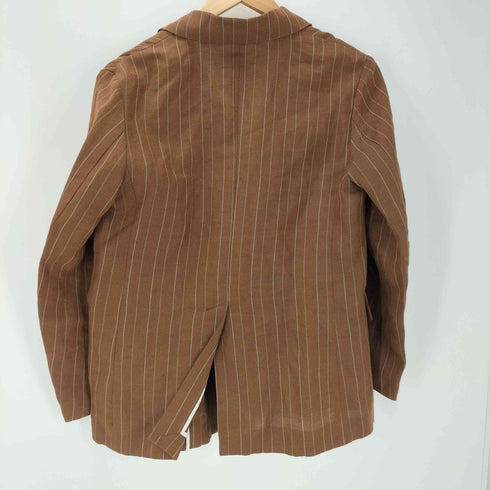 マカフィー MACPHEE 24SS ダブルカバー リネン ピークド ラペル ジャケット レディース JPN:34