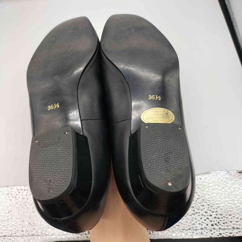 イヴサンローラン Yves Saint Laurent ゴールド レザーパンプス レディース 36 1/2