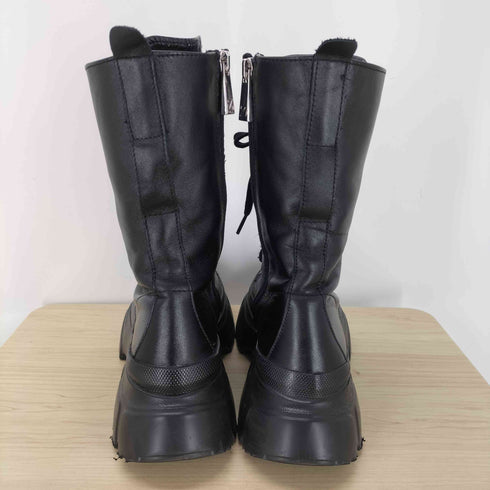 ザラ ZARA サイドジッパー レースアップブーツ レディース JPN:24