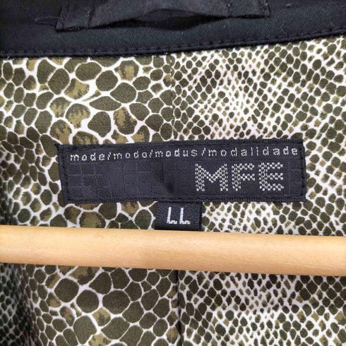 MFE フェイクレザー切替 スタッズ 1B テーラードジャケット メンズ LL