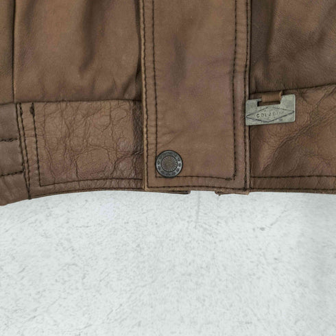COLZER lamb leather ラムレザー ブルゾン ジャケット レディース import:M