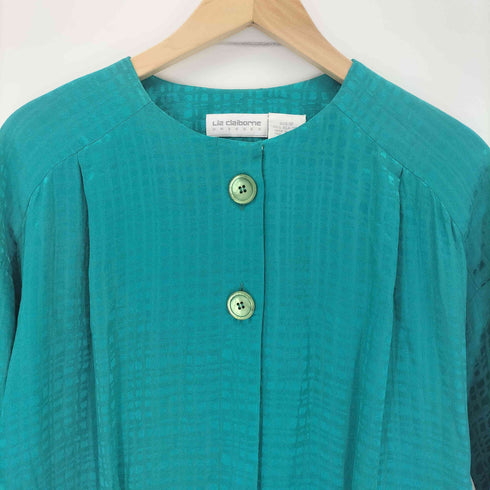 リズクレイボーン LIZ Claiborne シルク100% 総柄ワンピース レディース 10