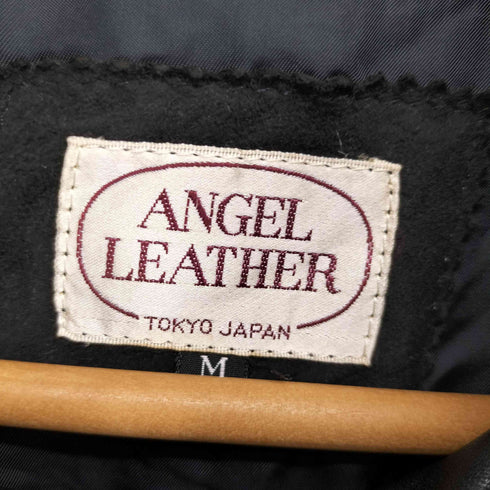 ANGEL LEATHER スエード 切替 レザージャケット メンズ JPN:M