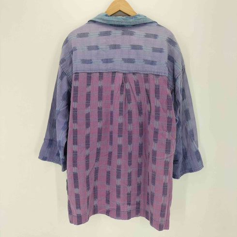 COLOUPZ HANDWOVEN オープンカラーシャツ american casual レディース