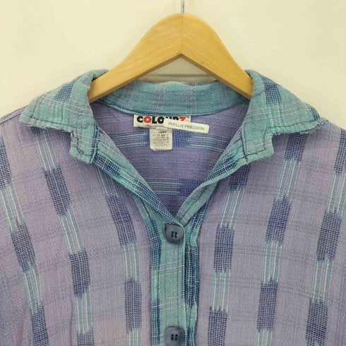 COLOUPZ HANDWOVEN オープンカラーシャツ american casual レディース