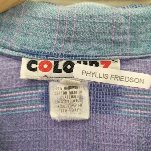 COLOUPZ HANDWOVEN オープンカラーシャツ american casual レディース
