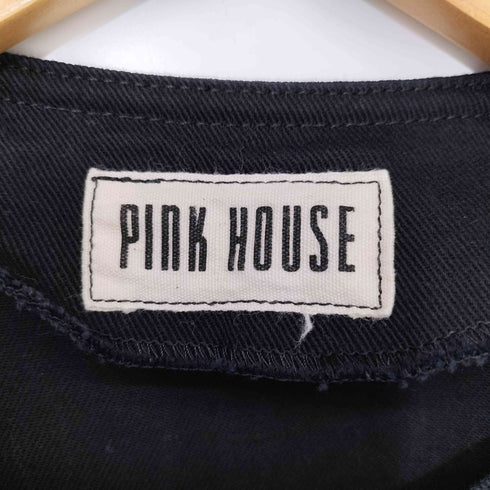 ピンクハウス PINK HOUSE スナップボタン ノーカラージャケット レディース O