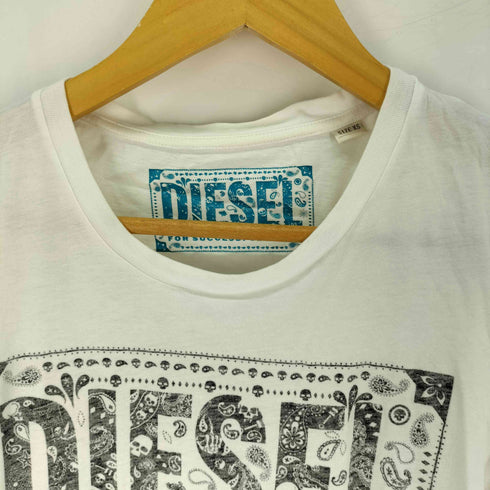 ディーゼル DIESEL スカル ペイズリー Tシャツ メンズ import:XS