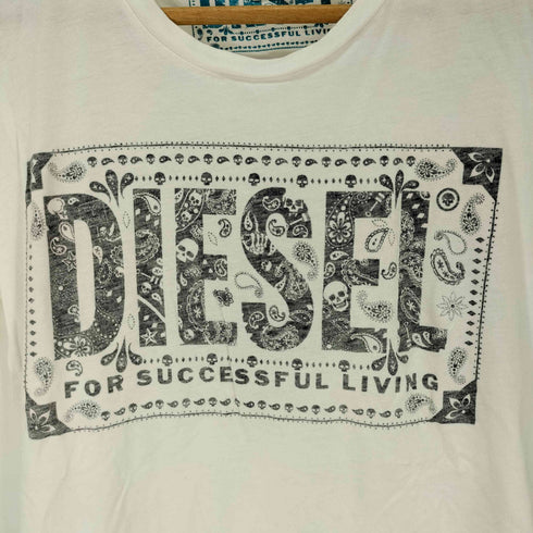 ディーゼル DIESEL スカル ペイズリー Tシャツ メンズ import:XS