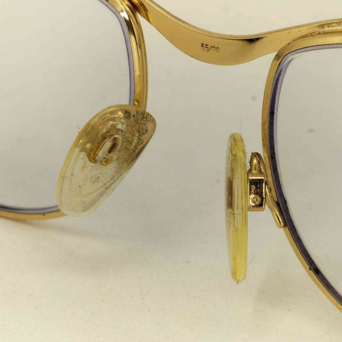 カザール CAZAL ドイツ製 ハーフリム デザイン 眼鏡 サングラス メンズ 55□20 135
