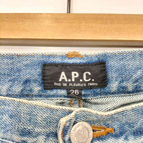 アーペーセー A.P.C. ボタンフライ ベイカー型 スリム ストレート デニム レディース 26