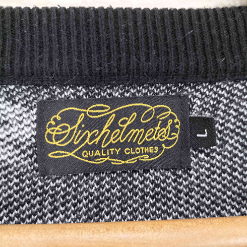 SIXHELMETS 蜘蛛デザイン ニット トレーナー domestic メンズ L