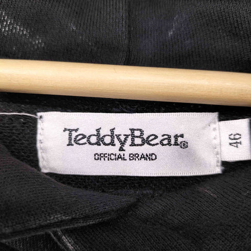 Teddy Bear ロゴプリント ルーズサイズ ケミカルプルパーカー メンズ JPN:46