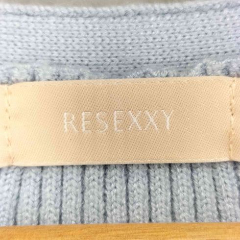 リゼクシー RESEXXY ゴールドボタンタイトニットワンピース レディース FREE
