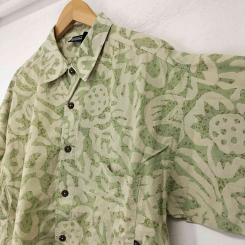 パタゴニア patagonia ポルトガル製 コットン100 総柄 シャツ メンズ import:M