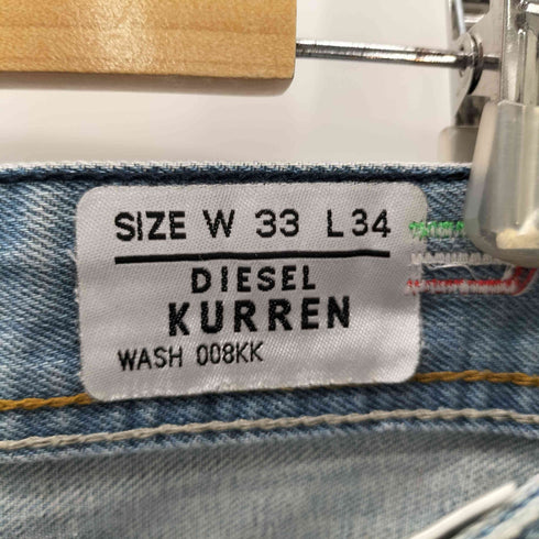ディーゼルインダストリー Diesel Industry MADE IN ITALY イタリア製 コラボ トレフォイル ロゴ ペイント ダメージ デニム パンツ Y2K メンズ W33L34