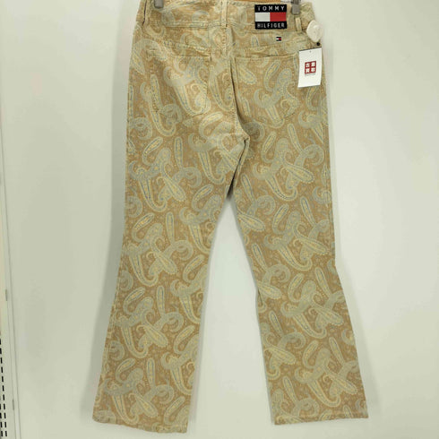 トミーヒルフィガー TOMMY HILFIGER 00S 03SS 総柄 ペイズリー ワイドレッグ ストレート デニム パンツ メンズ 10