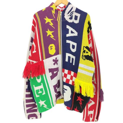 アベイシングエイプ A BATHING APE 26ss SCARF PATTERN REGULAR FIT TRACK JACKET メンズ JPN:XL