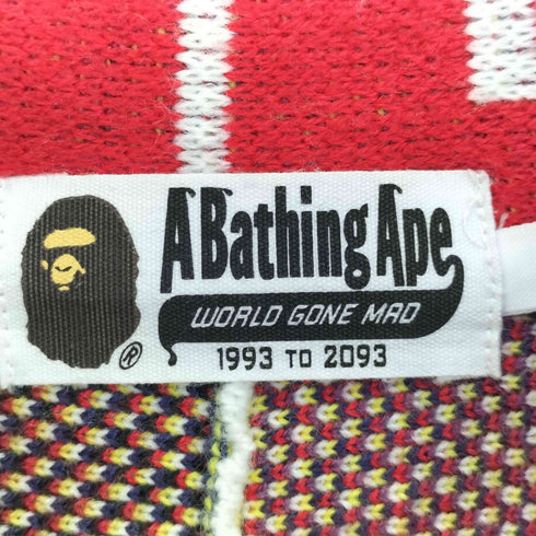 アベイシングエイプ A BATHING APE 26ss SCARF PATTERN REGULAR FIT TRACK JACKET メンズ JPN:XL
