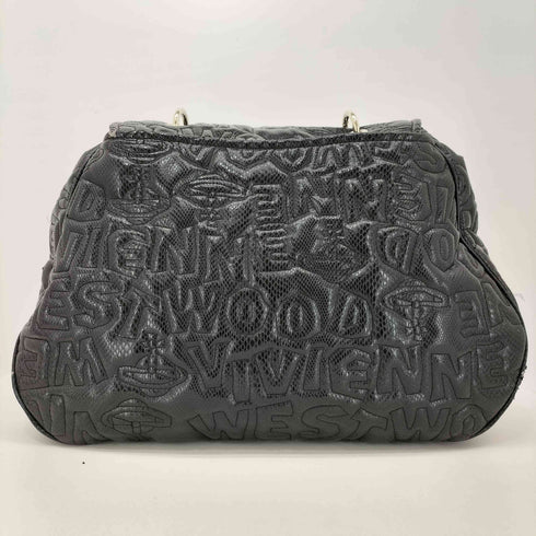ヴィヴィアンウエストウッド Vivienne Westwood パイソン 型押し オーブ ハンドバッグ レディース