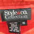 Style & co. Collection 90-00S 麻 リネン 100% ワイド イージー パジャマ パンツ 極太 メンズ 16