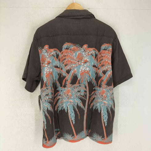 REBELIOUS RBLS OG TEXTILE PALM TREE OPEM COLLAR SHIRT domestic メンズ XL