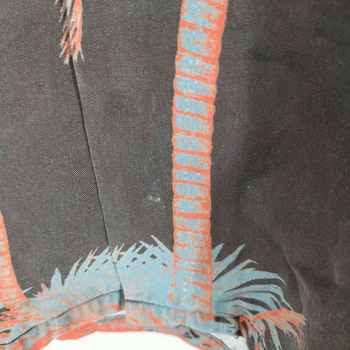 REBELIOUS RBLS OG TEXTILE PALM TREE OPEM COLLAR SHIRT domestic メンズ XL