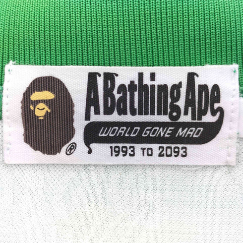 アベイシングエイプ A BATHING APE 26ss APE FLAME MONOGRAM JACQUARD LOGO RELAXED FIT FOOTBALL JERSEY メンズ JPN:XL