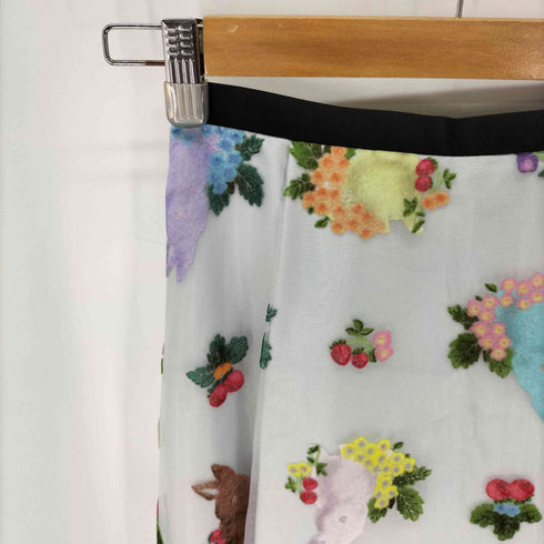 フランシュリッペ franche lippee うさぎ柄 チュールスカート レディース JPN:S