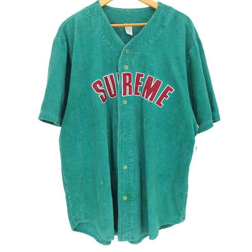 シュプリーム Supreme 18ss Corduroy Baseball Jersey メンズ import:XL