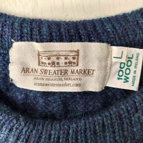 ARAN SWEATER MARKET アイルランド製 フィッシャーマンセーター メンズ import:L