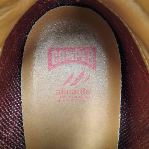 カンペール CAMPER ウッドソール レースアップ レザー ヒールブーツ レディース 39