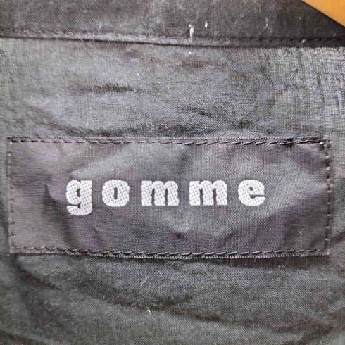 ゴム gomme メリーゴーランド総柄 リネン混シャツ レディース JPN:M