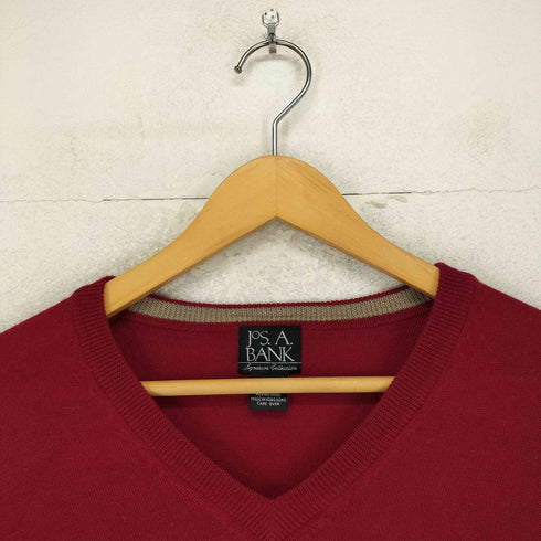JOS A.BANK 100%ITALIAN MIRINO WOOL Vネックニット メンズ import:M