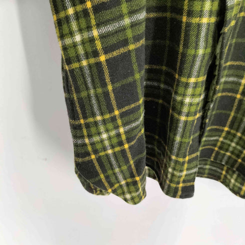 ペンドルトン PENDLETON ラウンドカット レギュラーカラー ウールシャツ グリーン×ブラック メンズ import:L