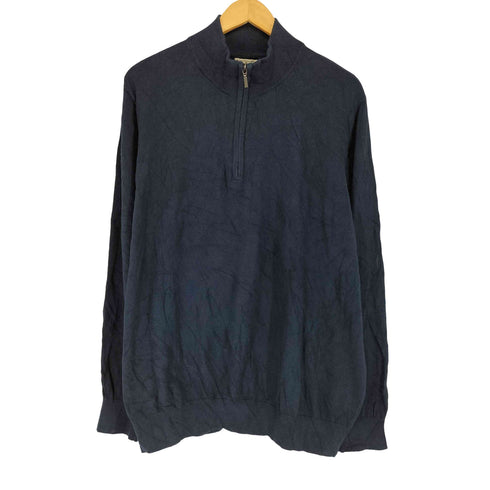 エルエルビーン L.L.Bean コットン/カシミヤ・セーター、クォータージップ メンズ import:XL