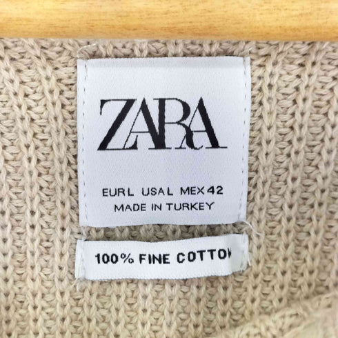 ザラ ZARA ファインコットンニット メンズ import:L