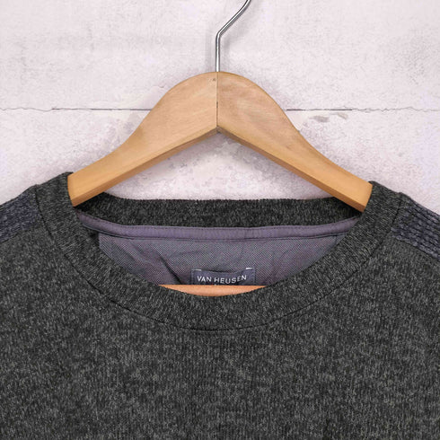 ヴァンヒューゼン VAN HEUSEN 切替クルーネックニット メンズ import:XXL