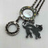 ヴィヴィアンウエストウッド Vivienne Westwood Black Cat ブラックキャット オーブ ラメ 装飾 クォーツ ブレスレット ウォッチ 腕時計 レディース