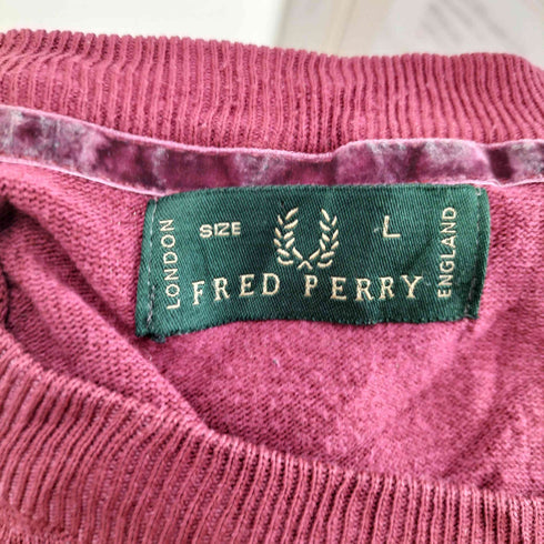 フレッドペリー FRED PERRY カシミヤ混クルーネックニット メンズ import:L