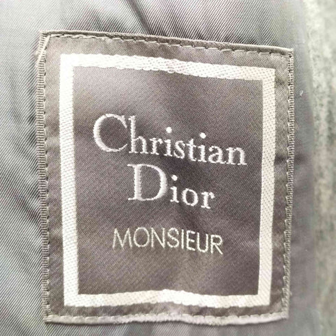 クリスチャンディオール Christian Dior MONSIEUR OLD Wool Cashmere Balmacaan Coat ウール カシミヤ バルマカーン ステンカラー ロング コート メンズ import:M
