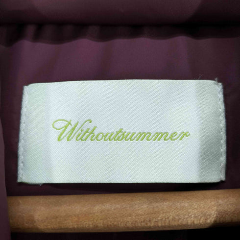 WITHOUTSUMMER ポケットダウンパディング レディース