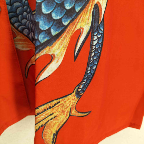 ArrT 龍 和柄シャツ メンズ