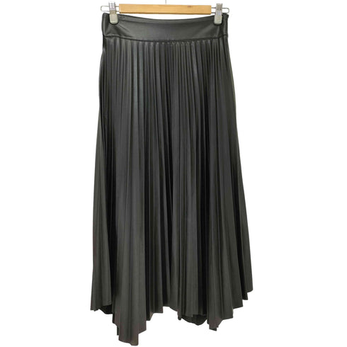 ザラ ZARA フェイクレザー プリーツスカート レディース JPN:XS