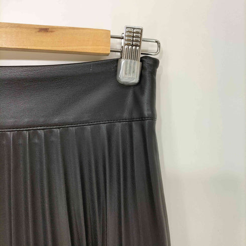 ザラ ZARA フェイクレザー プリーツスカート レディース JPN:XS